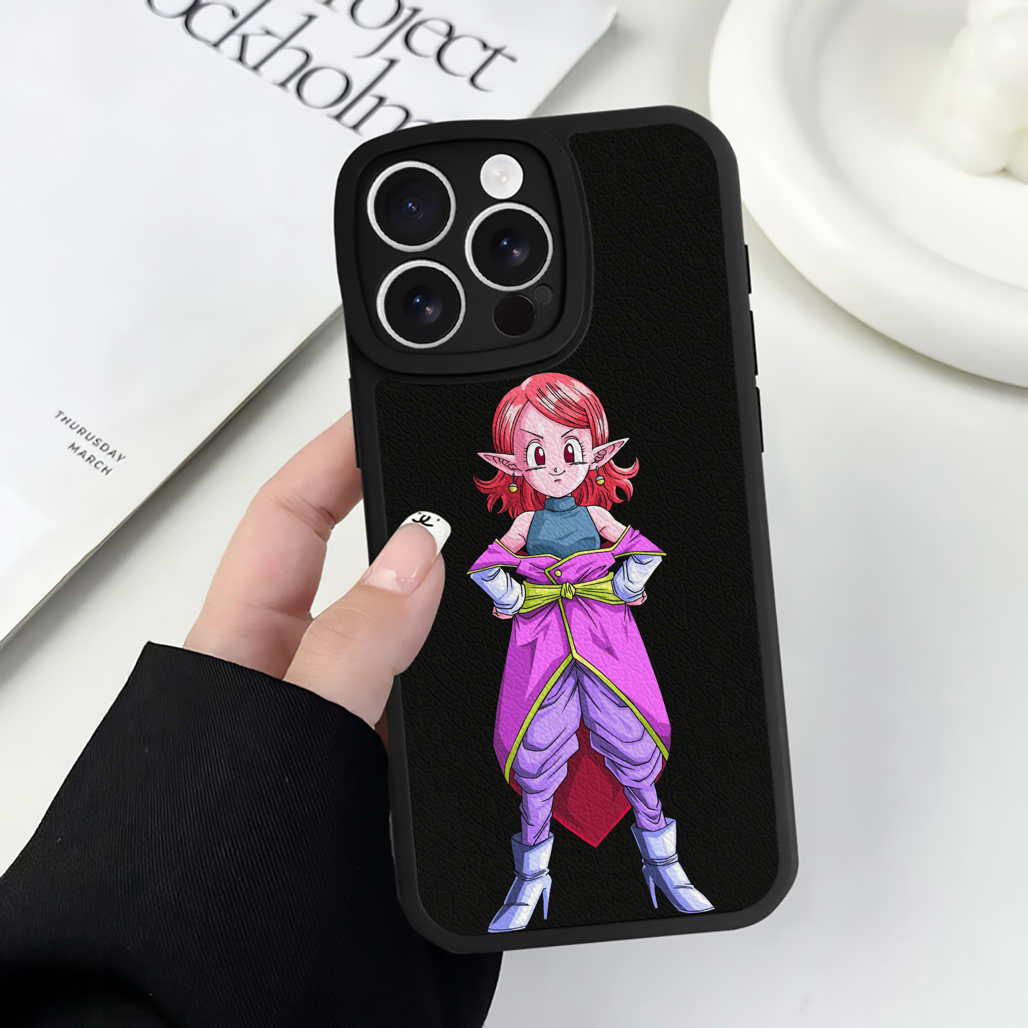 （画像用） ドラゴンボール DRAGON BALL 【iPhone 16シリーズ対応】シリコンスマホケース（レザー調） 材質：シリコン
